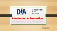 Introduction to Innovation