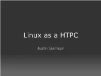 Linux As a HTPC