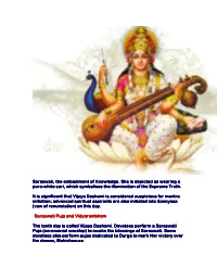 Saraswati and Aayuda Puja.Pdf