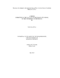 Structure, Development, and Spatial Patterns in Pinus Resinosa Forests of Northern Minnesota, U.S.A