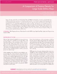 A Comparison of Feature Density for Large Scale Online Maps