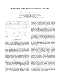 A New Scalable Parallel Algorithm for Fock Matrix Construction
