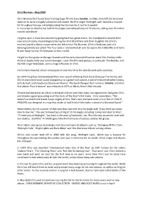 Chris Norman – Biog 2019