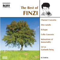 FINZI BOOKLET:Bob.Qxd 14/4/08 16:08 Page 1