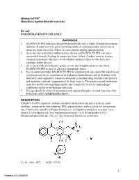 Idamycin PFS® Idarubicin Hydrochloride Injection