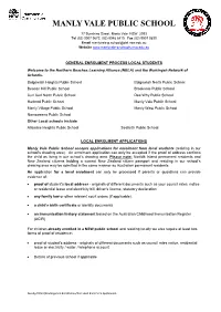 Non-Local Enrolment Applications