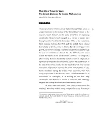 Stumbling Towards War: the Soviet Decision to Invade Afghanistan Matt W