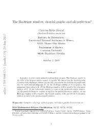 The Hadwiger Number, Chordal Graphs and Ab-Perfection Arxiv