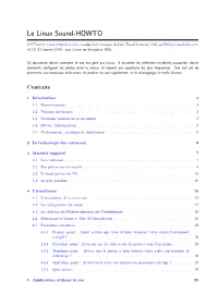 Le Linux Sound-HOWTO