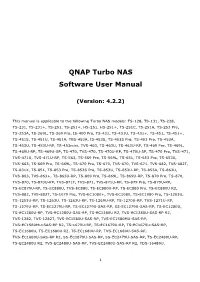 QNAP Turbo NAS Software User Manual