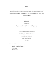 Thesis Measuring and Modeling Geosmin Removal