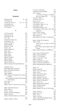 849 Index Symbols A