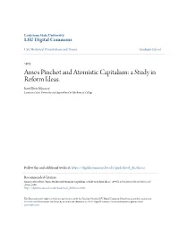 Amos Pinchot and Atomistic Capitalism: a Study in Reform Ideas