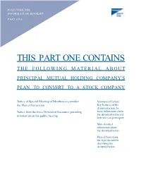 Demutualization Booklet: Part
