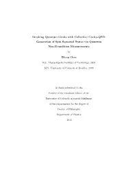 Generation of Spin Squeezed States Via Quantum Non-Demolition Measurements
