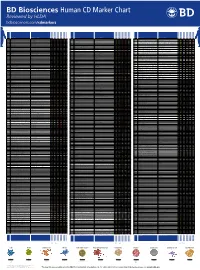 Human CD Marker Chart Reviewed by HLDA1 Bdbiosciences.Com/Cdmarkers