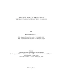 Reference Conditions for Streams in the Grand Prairie Natural Division of Illinois