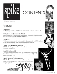 CONTENTS Volume 14 Number 2 Features