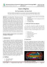 Future of Big Data