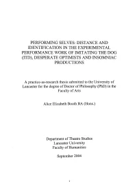 Itd), Desperate Optimists and Insomniac Productions