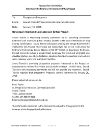 Sound Transit Procurement & Contracts Division Date