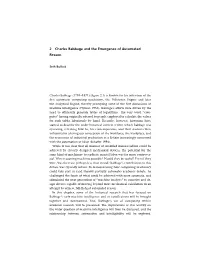 2 Charles Babbage and the Emergence of Automated Reason