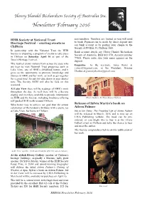 Newsletter February 2016
