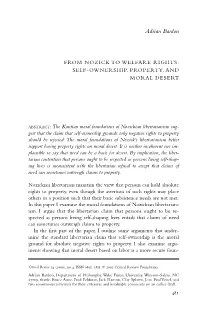 Self-Ownership, Property, and Moral Desert