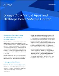 5 Ways Citrix Virtual Apps and Desktops Beats Vmware Horizon
