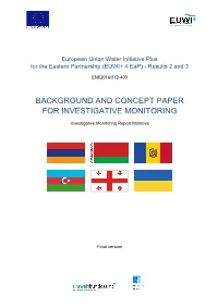 Background and Concept Paper for Investigative Monitoring