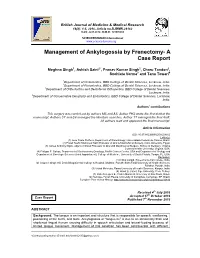 Management of Ankylogossia by Frenectomy- a Case Report