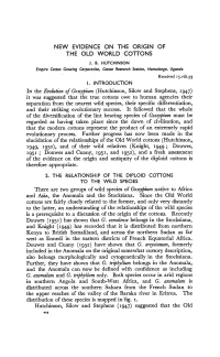 NEW EVIDENCE on the ORIGIN of 1949, '950), and of Their Wild