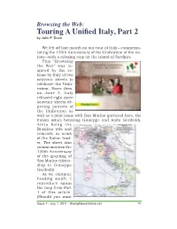 Touring a Unified Italy, Part 2 by John F