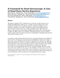 A Framework for Smart Servicescape