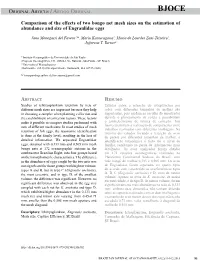 Comparison of the Effects of Two Bongo Net Mesh Sizes on the Estimation of Abundance and Size of Engraulidae Eggs