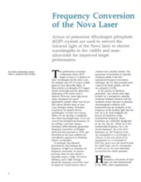 Frequency Conversion of the Nova Laser