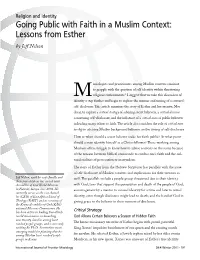 Going Public with Faith in a Muslim Context: Lessons from Esther by Jeff Nelson