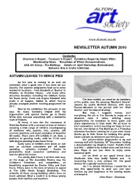 Newsletter Autumn 2010