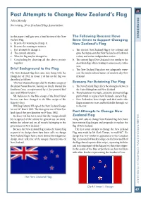 Past Attempts to Change New Zealand's Flag