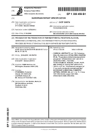 Process for the Production of Pentaerythritol