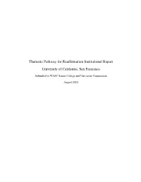 Thematic Pathway for Reaffirmation Institutional Report University Of