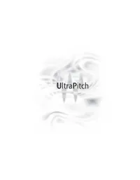 Ultrapitch Table of Contents