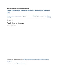 Asia & Oceania Coverage