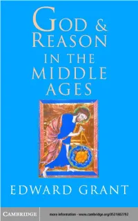 God and Reason in the Middle Ages