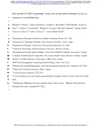 Rats and the COVID-19 Pandemic: Early Data on the Global Emergence of Rats in 2 Response to Social Distancing 3 4 Michael H