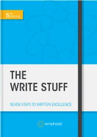 The Write Stuff Was Born