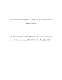 Transformance, Recognition of Self by Self, and Effective Action