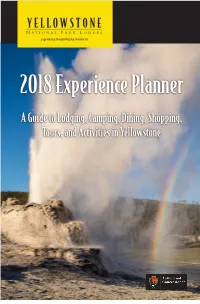 2018 Experience Planner