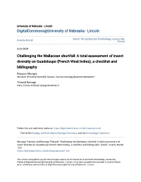 A Total Assessment of Insect Diversity on Guadeloupe (French West Indies), a Checklist and Bibliography