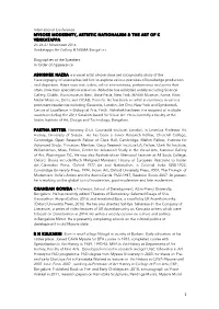 Biographies of the Speakers in Order of Appearance
